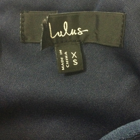 LULU'S XS Unforgettable Poise Navy Blue Tulle Bustier Tiered Maxi Dress NEW B68 - Picture 8 of 9